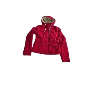 Abercrombie & Fitch AF Jacket Outerwear Janna Sherpa Red Size XS